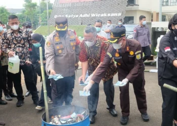 Barang Bukti 533 Kasus Kejahatan Dimusnahkan, Total Nilai Diperkirakan Mencapai Rp 5 Miliar Lebih