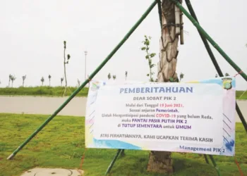 Pengunjung Pantai Pasir Putih PIK 2 Dihadang