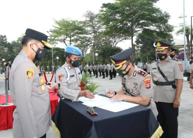 Jabatan Kabag Ops, Kasat Samapta, dan Kabag Log Polresta Tangerang Dikukuhkan