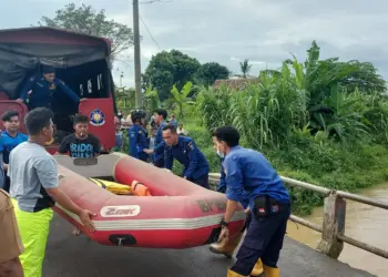 Seorang Bocah Tenggelam di Kali Jambu Cisereh, Pencarian Hari Kedua Belum Ditemukan