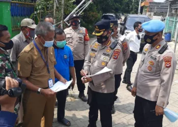 Kapolresta Tinjau Posko PPKM Darurat RW 06 Kelurahan Tigaraksa