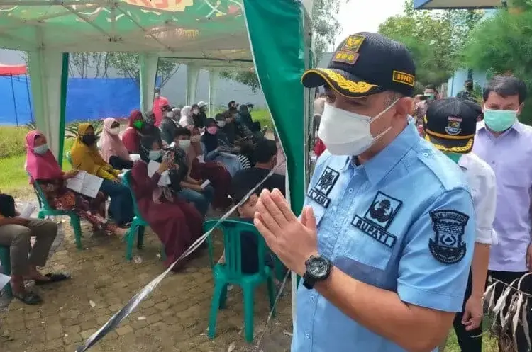 385 Warga Positif Covid-19, Vaksinasi Digenjot di Pasar Kemis