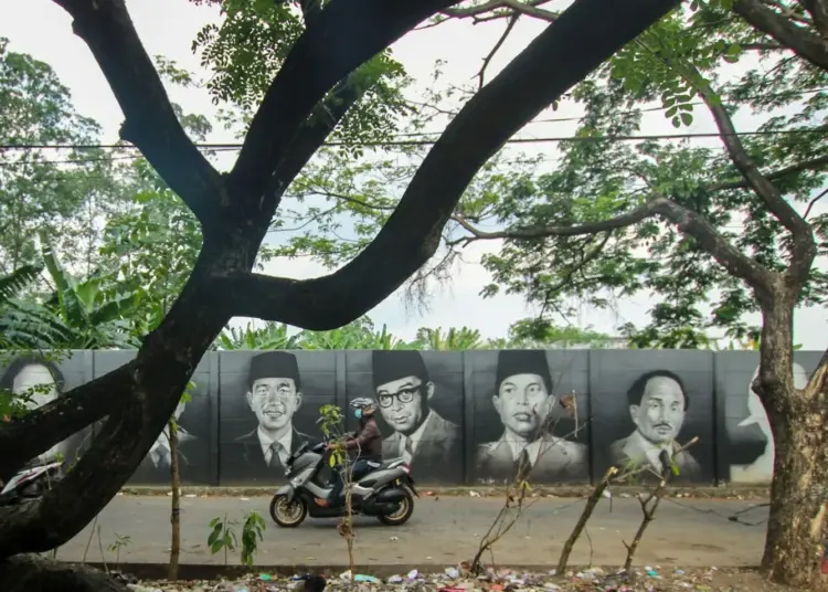 Potret Mural Bertema Presiden RI dan Pahlawan Nasional di Jalanan Cipondoh