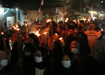 Foto Pawai Obor Sambut Tahun Baru Islam di Tangerang