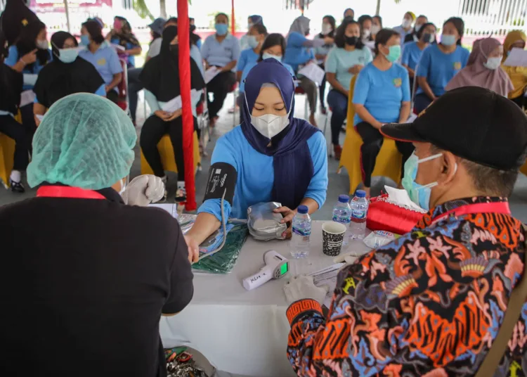 Foto Suasana Vaksinasi WBP Lapas Perempuan Kelas IIA Tangerang