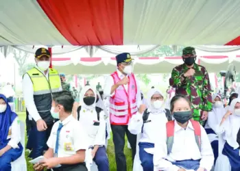 Sasar 4.000 Orang, Bupati Tangerang, KSAU dan Menhub Gelar Serbuan Vaksin