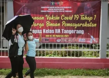 430 Warga Binaan Lapas Kelas II A Tangerang Ikuti Vaksinasi Covid-19