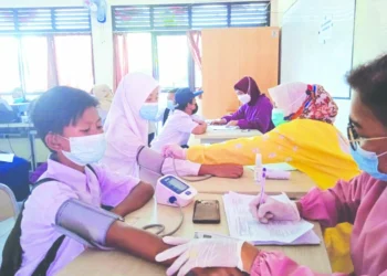 423 Siswa SMPN 5 Tigaraksa Divaksin Tahap I