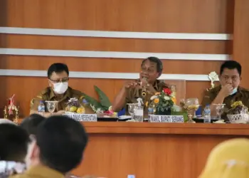 Rapat Koordinasi Percepatan Vaksinasi di Kabupaten Serang, di Aula Dinkes Senin (13/9/2021). (ISTIMEWA)