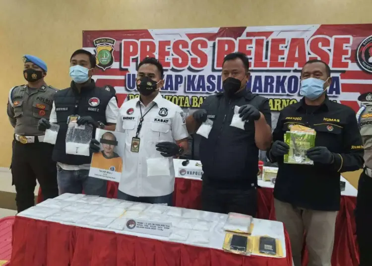 Polres Bandara Soekarno-Hatta Gagalkan Penyelundupan Sabu 3,2 Kilogram