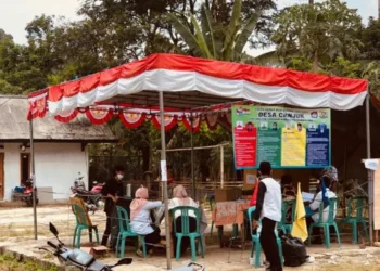 Pelaksanaan Pilkades di salah satu TPS di Kecamatan Cimanuk, Kabupaten Pandeglang, Minggu (17/10/2021). (ISTIMEWA)