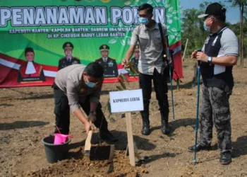 Cegah Longsor di Wilayah Baduy, TNI/Polri Tanam Pohon