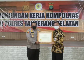 Kapolres Tangsel AKBP Iman Imanuddin Dapat Penghargaan dari Kompolnas