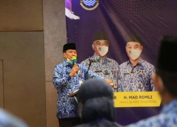 Sekda Kukuhkan Dewan Pengurus Unit Korpri Kabupaten Tangerang Masa Bakti 2021-2026