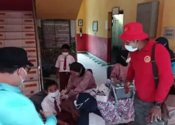 Ratusan Anak dan Lansia Divaksin oleh BIN Daerah Banten di Kota Tangerang