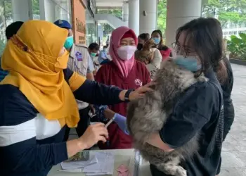 Dukung Program Tangerang Bebas Rabies, LPKR Gelar Vaksinasi Rabies Gratis