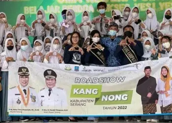 Kang Nong Kabupaten Serang, roadshow ke sekolah-sekolah. (ISTIMEWA)