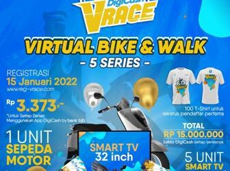 Budayakan Cashless, bjb Gelar DigiCash VRace - Virtual Bike & Walk