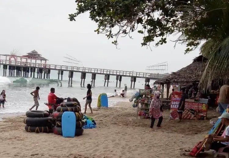 Lokasi pantai Wisata Anyer – Cinangka, Kabupaten Serang. (ISTIMEWA)