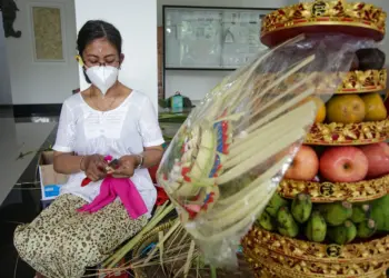 Foto Persiapan Upacara Taur Agung di Kota Tangsel