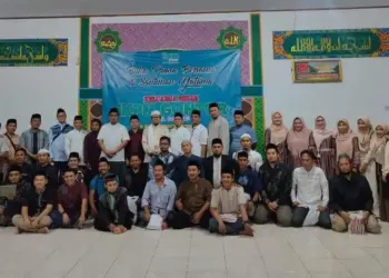 Suasana kegiatan buka puasa bersama dan santunan yatim, yang diadakan di Pondok Pesantren Darussalam, Pandeglang. (ISTIMEWA)