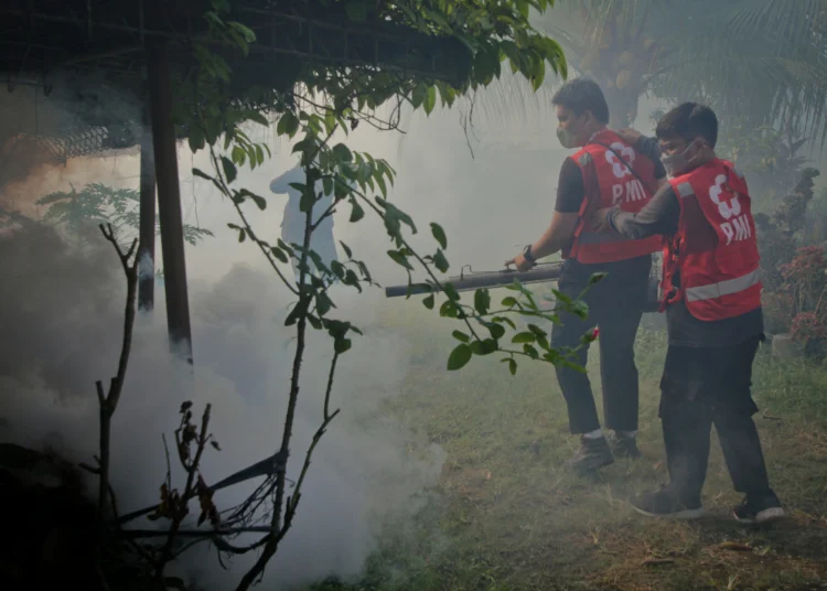 Foto Pengasapan Cegah DBD di Pemukiman Warga