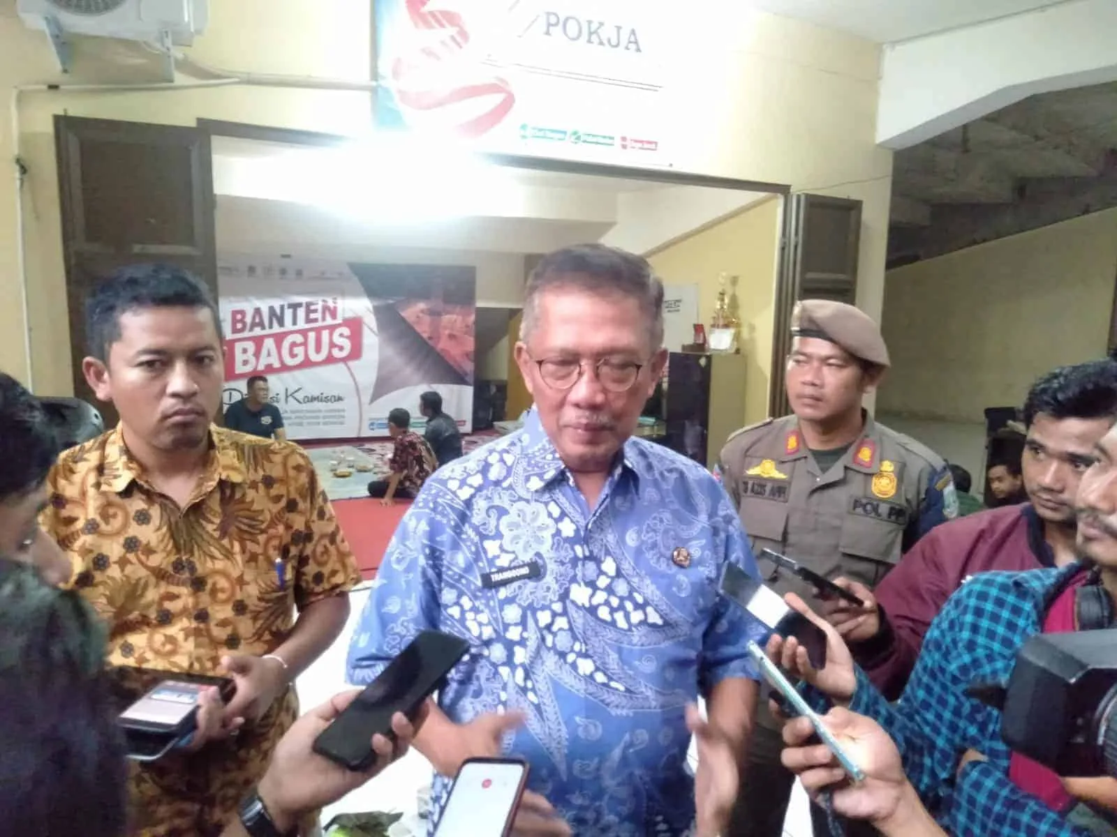 PJ Sekda Provinsi Banten, Trenggono, memberikan keterangan, Kamis (9/6/2022). (ISTIMEWA)