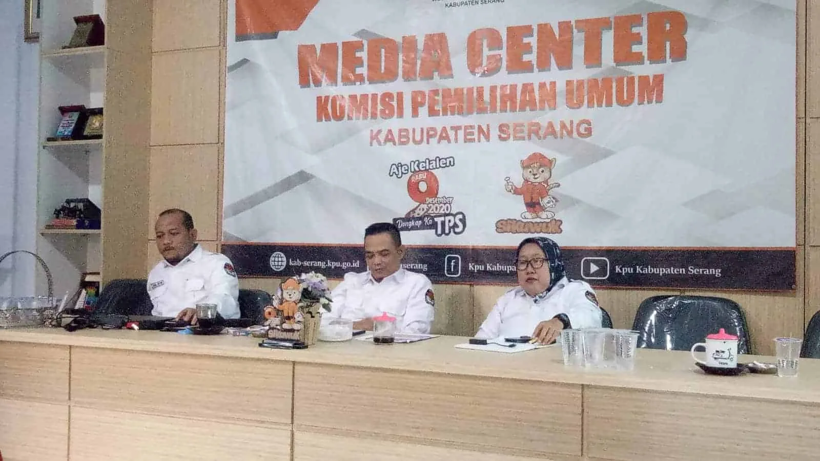 Komisoner KPU Kabupaten Serang, menggelar rapat internal terkait persiapan Pemilu 2024, Senin (11/7/2022). (ISTIMEWA)