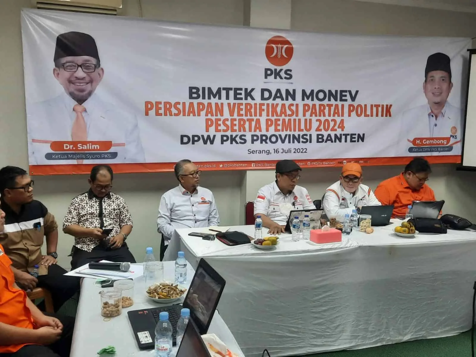 DPW PKS Banten, melakukan verifikasi internal menjelang Pemilu 2024. Verifikasi dilakukan langsung oleh DPP PKS. (ISTIMEWA)