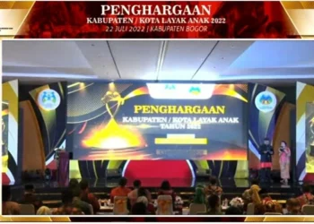 Kementerian PPPA berikan penghargaan KLA, kepada kabupaten kota secara virtual, belum lama ini. (ISTIMEWA)