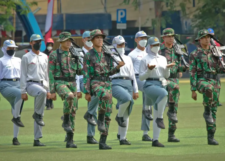 Foto Latihan Gabungan Paskibra Jelang HUT RI di Kota Tangerang