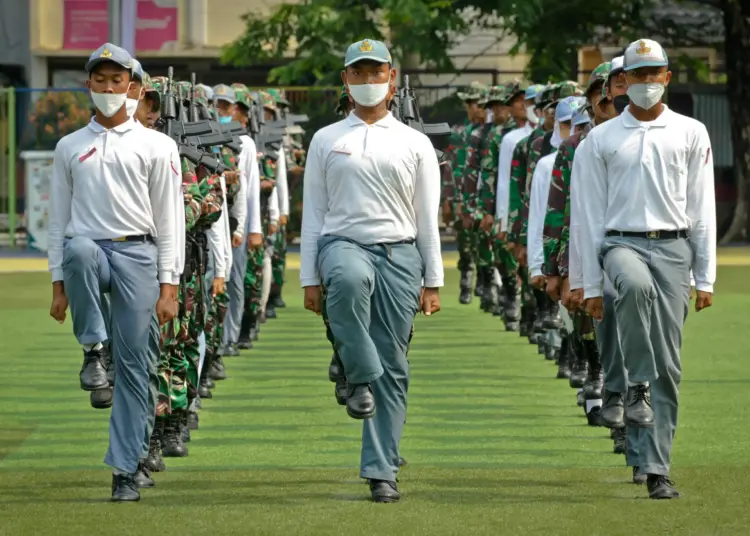 Foto Latihan Gabungan Paskibra Jelang HUT RI di Kota Tangerang