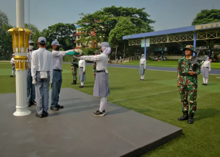 Foto Latihan Gabungan Paskibra Jelang HUT RI di Kota Tangerang