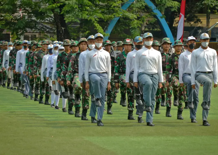 Foto Latihan Gabungan Paskibra Jelang HUT RI di Kota Tangerang