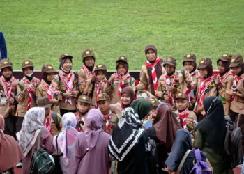 Foto Pengukuhan 1.000 Pramuka Garuda dan 41 Peserta Jambore Dunia