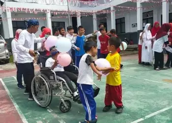 Ketika Siswa-siswi Penyandang Disabilitas di Lebak Ikut Meriahkan HUT Kemerdekaan RI ke-77