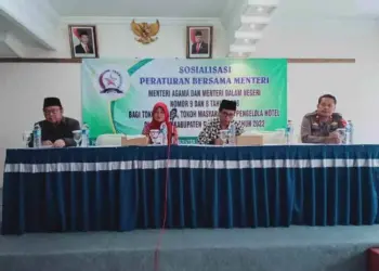 Sosialisasi Peraturan Bersama Menteri Agama dan Mendagri. (ISTIMEWA)