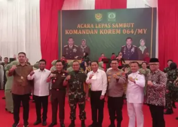 Lepas sambut Danrem 064/MY bersama Forkopimda Banten, Senin (12/9/2022). (ISTIMEWA)