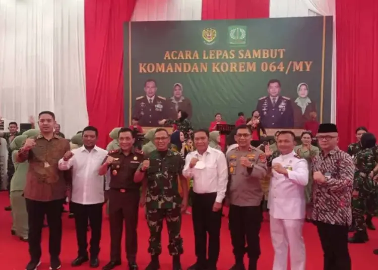 Lepas sambut Danrem 064/MY bersama Forkopimda Banten, Senin (12/9/2022). (ISTIMEWA)