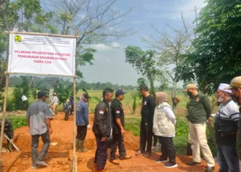 BBWSCCC Setop Pengurukan Saluran Air Sekunder di Sukamulya