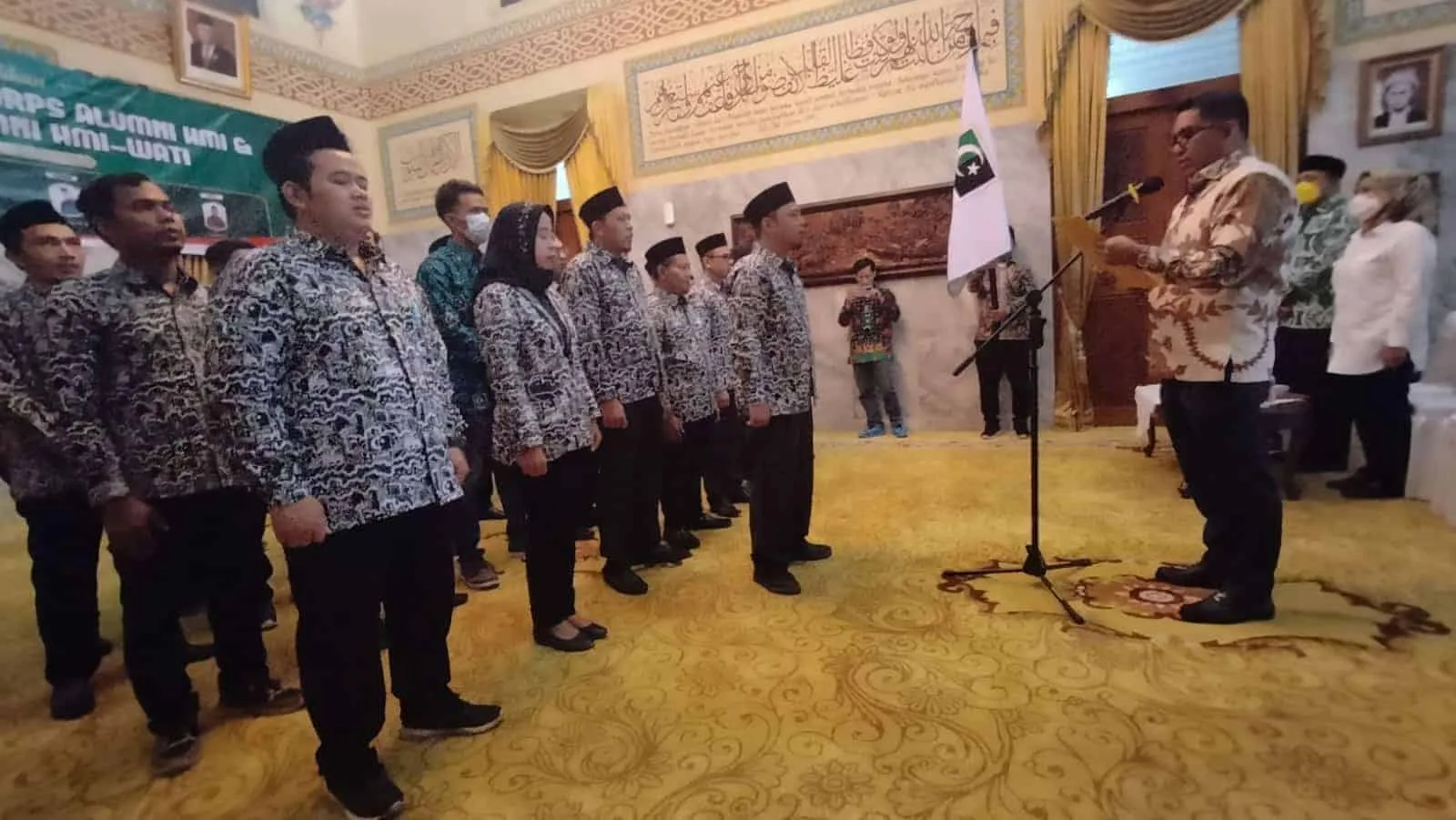 Pelantikan Majelis Daerah KAHMI Kabupaten Serang Periode 2022 – 2027, di Pendopo Bupati Serang, Rabu (9/11/2022). (SIDIK/SATELITNEWS.COM)