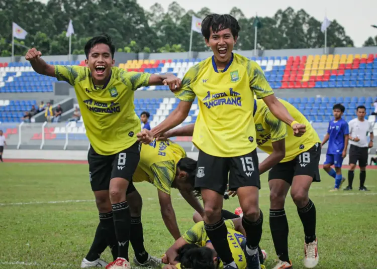 Foto Sepakbola Porprov VI Banten, Kota Tangerang Kalahkan Pandeglang