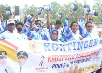 Kontingen Pandeglang di Porprov Banten. (ISTIMEWA)