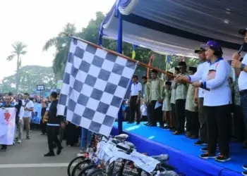 Ribuan Guru di Kota Tangerang Ikuti Gerak Jalan Tematik, Ada Banyak Door Prize