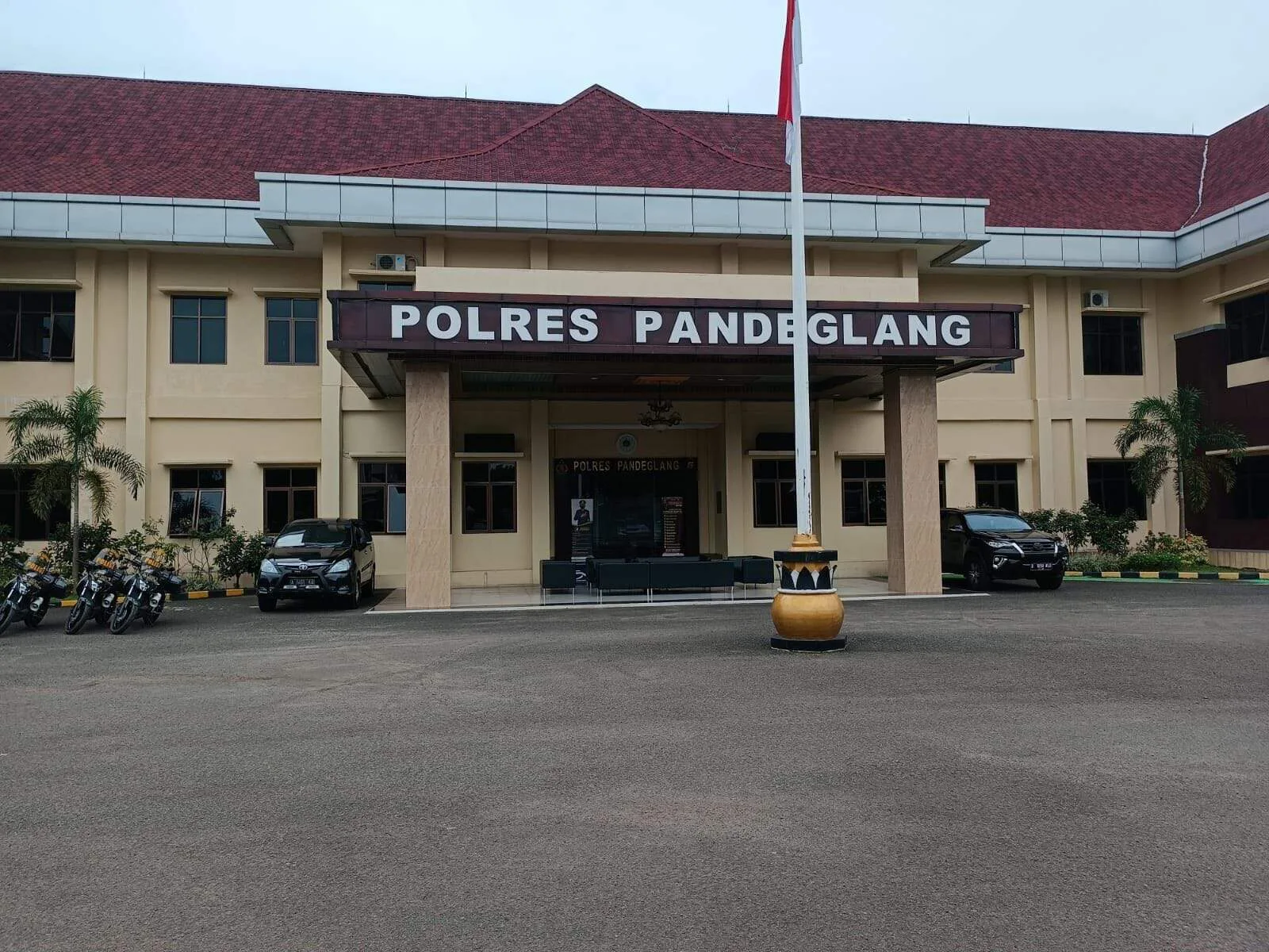 Mapolres Pandeglang, tampak depan. (ISTIMEWA)