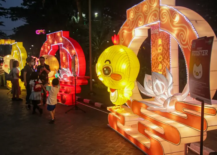 Foto Gemerlap Lampion di Mal Living World Alam Sutera