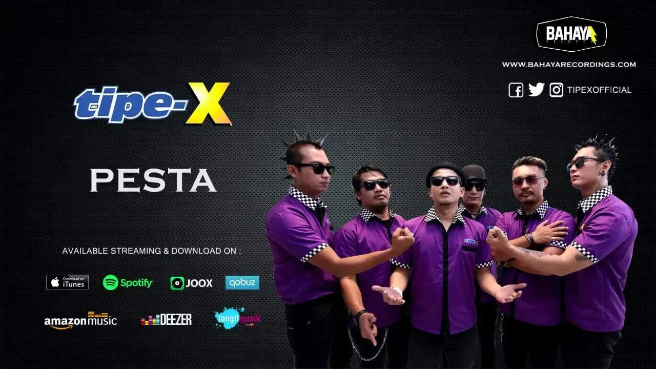 Lirik lagu Pesta - Tipe-x