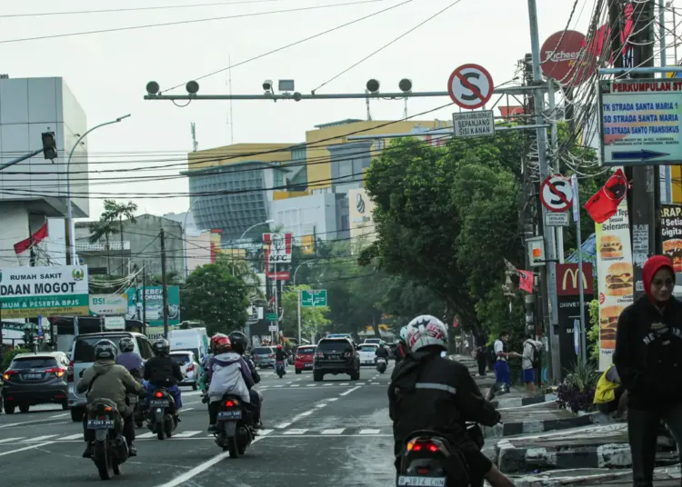 Foto Uji Coba Sistem Tilang Elektronik di Kota Tangerang