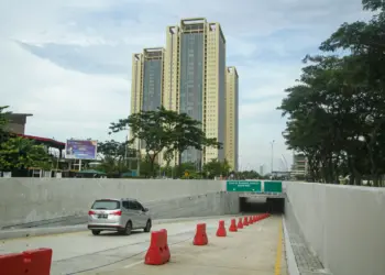 Foto Uji Coba Underpass di Kawasan BSD