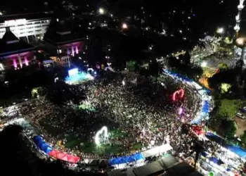 Ribuan Masyarakat Kota Tangerang Antusias Rayakan Pergantian Tahun